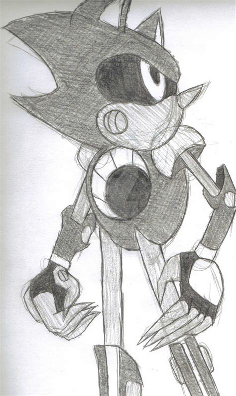 Metal Sonic Sketch by srlOctober23 on DeviantArt