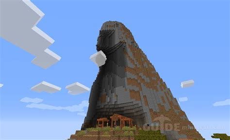 Village Next to Giant Monolith seed for Minecraft 1.16.4