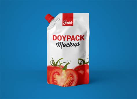 Free Doypack Stand-Up Pouch Packaging Mockup PSD - Good Mockups