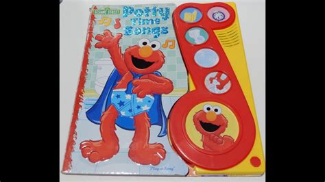 Sesame Street Elmo Potty Time Songs Read Aloud, Kids Learn How to use the Potty, Books for ...