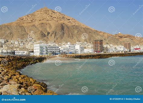 Red Sea Shore in Al Mukalla, Yemen. Stock Photo - Image of peninsula ...