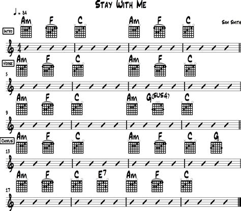 Stay With Me Guitar Chords - Sheet and Chords Collection