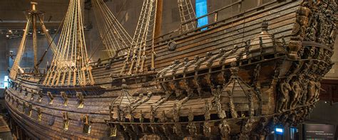 The preservation work around Vasa over time.