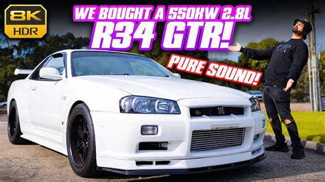 We Bought A 550KW 2.8L R34 GTR! Big Turbo Sound with HKS Godzilla ...