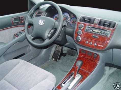 Sell HONDA CIVIC LX EX SEDAN COUPE INTERIOR WOOD DASH TRIM KIT SET 2003 ...