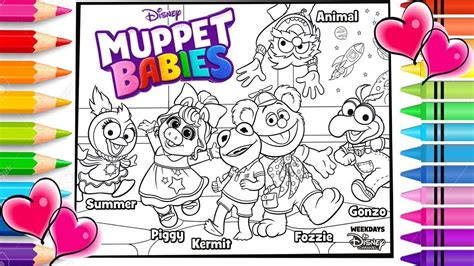 Disney Muppet Babies Coloring Page | Disney Muppet Babies Coloring Book ...