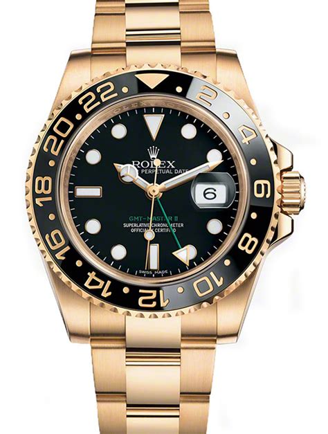 Rolex GMT-Master II Gold 116718 Black