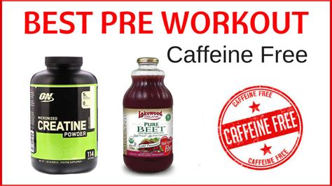 Pre Workout Caffeine Free | Get Healthy and Strong Today