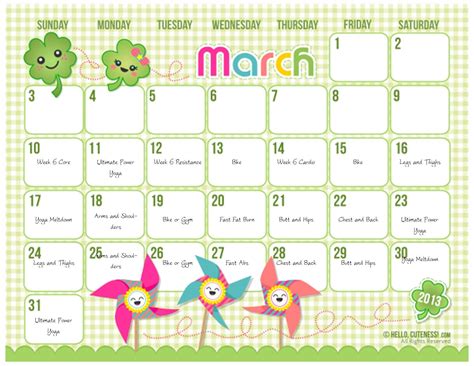 strawberry open printable calendar open cute printable calendar - free ...