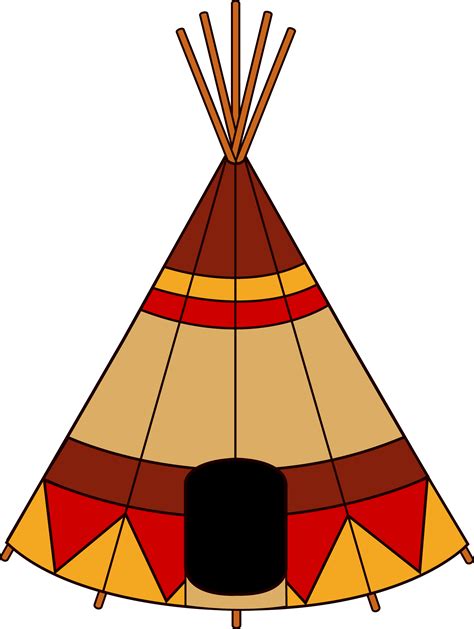 Native American Teepee - Free Clip Art