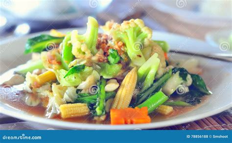 Mixed vegetable stir-fry stock photo. Image of homemade - 78856188