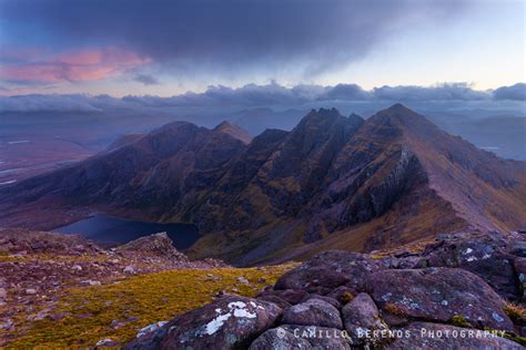 Sunset from the ridge of An Teallach - Camillo Berenos Landscape Photography