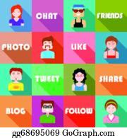 900+ Flat Design People Icon Clip Art | Royalty Free - GoGraph