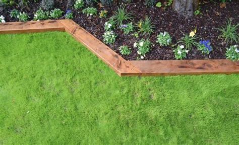 Wood Lawn Edging Ideas 1 - Decor Renewal | Wooden garden borders, Wood ...