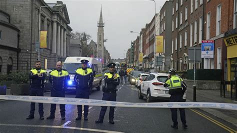 Violent clashes break out in Dublin after knife attack : NPR