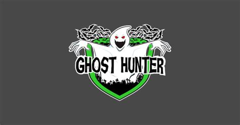 Spooky Ghost Hunter Halloween Logo - Spooky Ghost Horror - T-Shirt ...