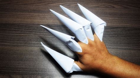 Origami Claws|How to make Paper Claws|Origami fingers|Stop Motion lover - YouTube