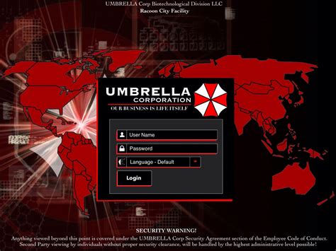 Umbrella Corporation Login Wallpapers - Top Free Umbrella Corporation ...