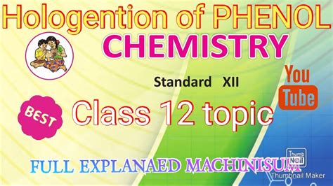 Halogenation of Phenol, full EXPLANAED MACHINISUM - YouTube