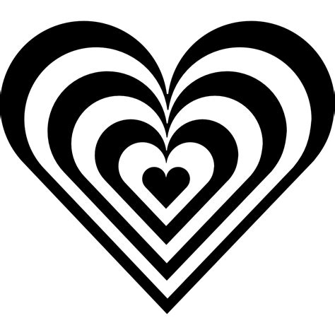 Free Black And White Clipart, Heart - ClipArt Best