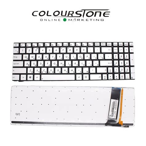 New Russia Silver Laptop keyboard For ASUS N550 N750 Q550 russia Backlit Laptop keyboard-in ...