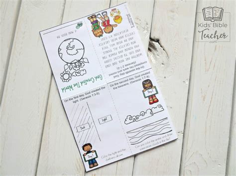 Days of Creation Printable Mini Book - Kids Bible Teacher