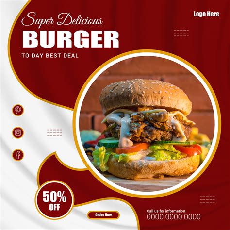 Fast food poster design template. :: Behance