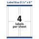 Avery Shipping Labels, White, 3.5" x 5", Laser/Inkjet, 40 Labels (27950 ...