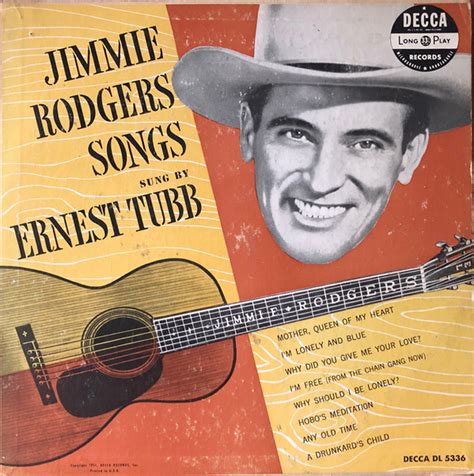 Ernest Tubb - Jimmie Rodgers Songs (1951, Vinyl) | Discogs