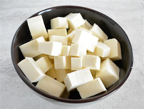 How to make Paneer, How to make paneer at home, Homemade paneer cubes ...