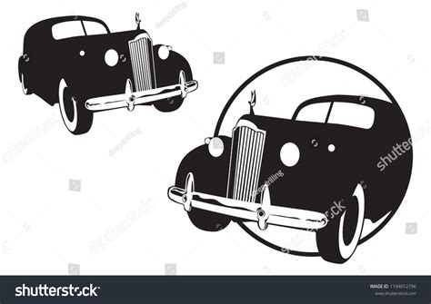 Vintage Car Vector Image Logo Illustration Stock Vector (Royalty Free) 1194012796 | Shutterstock