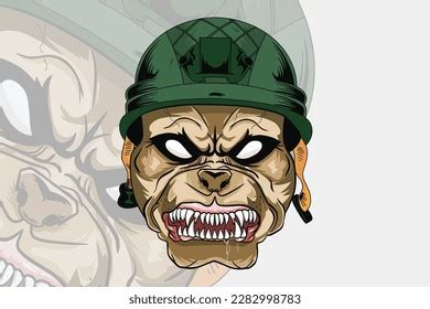 War Dog Vector Mascot Illustration Stock Vector (Royalty Free) 2282998783 | Shutterstock