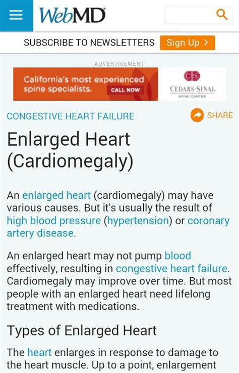 What Is an Enlarged Heart (Cardiomegaly)? | Enlarged heart, Heart treatment, Enlarged heart symptoms