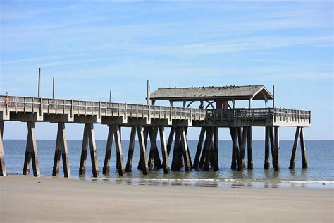 Tybee Island Pier Closeup Photograph by Carol Groenen - Fine Art America