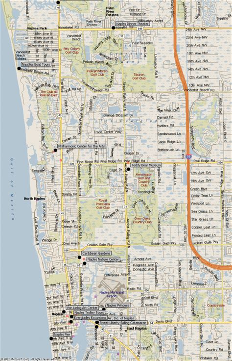 Naples Florida Attractions Map - Free Printable Maps