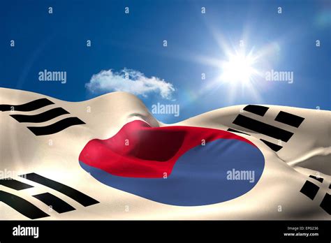 Digitally generated japan flag rippling Stock Photo - Alamy