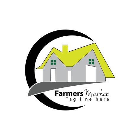 Vector Farmers Market logo design and plant concept 26729104 Vector Art ...