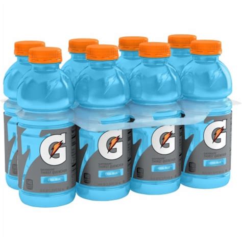 Gatorade Thirst Quencher Cool Blue Electrolyte Enhanced Sports Drink, 8 ...