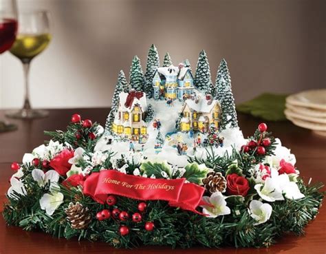 The Thomas Kinkade Floral Centerpiece | Christmas