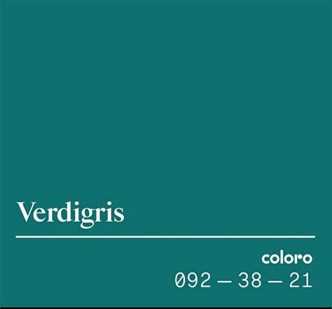 PANTONE COLOR .... VERDIGRIS COLOUR (wgsn) . in 2022 | Fall mood board, Verdigris, Pantone color