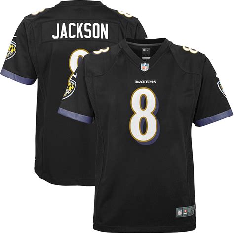 Nike Lamar Jackson Baltimore Ravens Youth Black Game Jersey