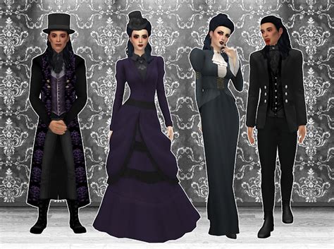 mmcc and lookbooks: Victorian Vampire Lookbook | Sims 4 dresses, Victorian vampire, Sims 4 mods ...