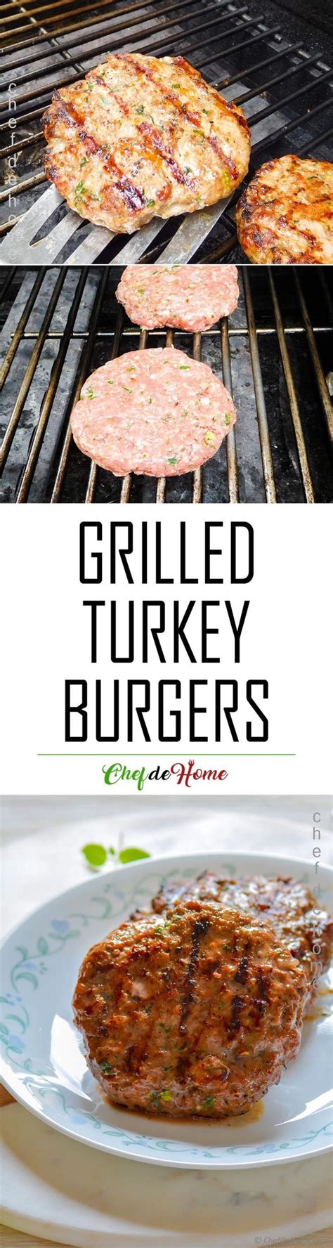 How to make Grilled Turkey Burgers | Grilled turkey burgers, Turkey ...