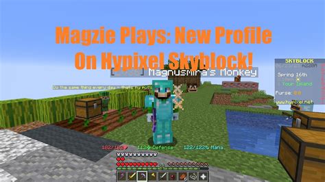 Found Dean's Research & Crafted Netherwart Hoe: Magzie Plays New Profile: Hypixel Skyblock! EP ...