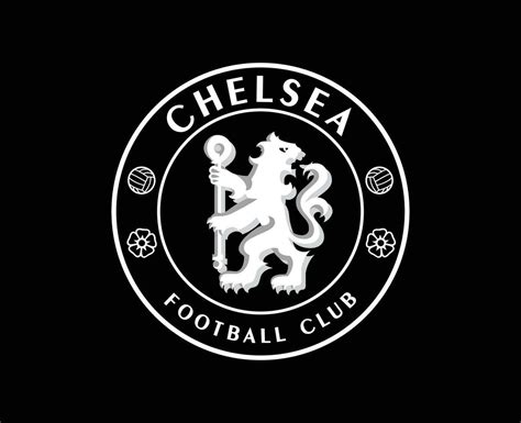 Chelsea Club Logo White Symbol Premier League Football Abstract Design Vector Illustration With ...