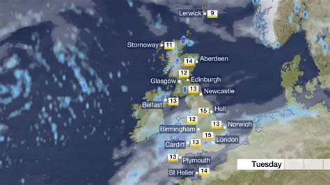 BBC Weather on Twitter: "Tomorrow: After a mainly dry start for central ...