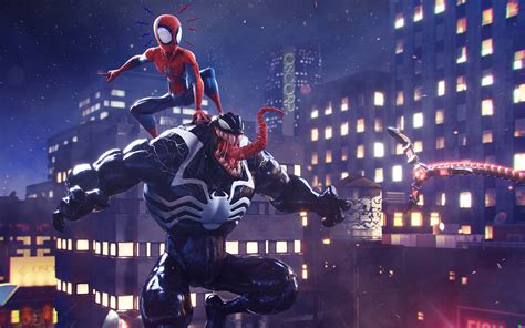 1920x1200 Spider Man Vs Venom Artwork 1080P Resolution HD 4k Wallpapers ...