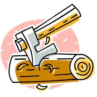 axe chopping wood cartoon - Clip Art Library