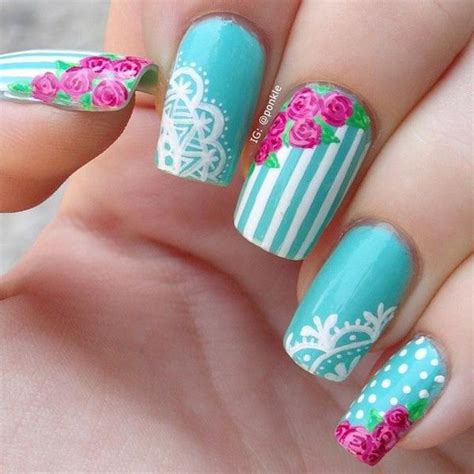 45+ Lace Nail Designs | Art and Design