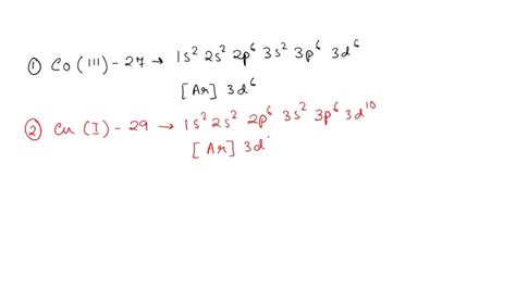 SOLVED: 1) Write the EULL Aufbau electron configuration of the Cobalt ...